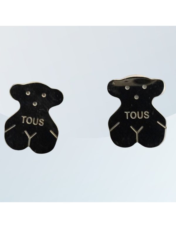 Pendientes pequeños acero osito estilo Tous