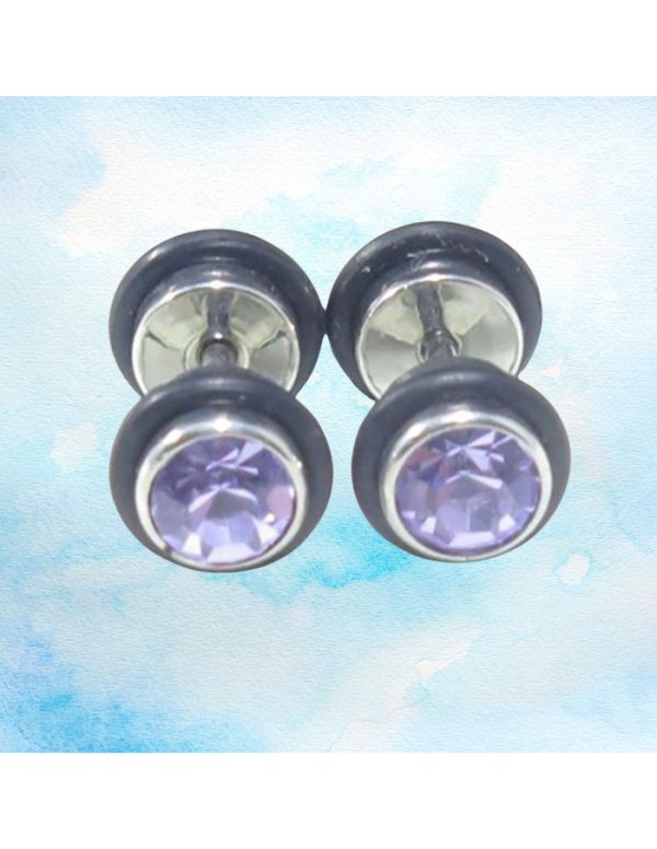 Pendientes acero mancuerna