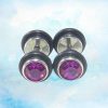 Pendientes acero mancuerna 2 Pendientes acero mancuerna