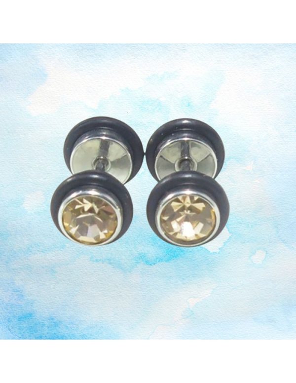Pendientes acero mancuerna