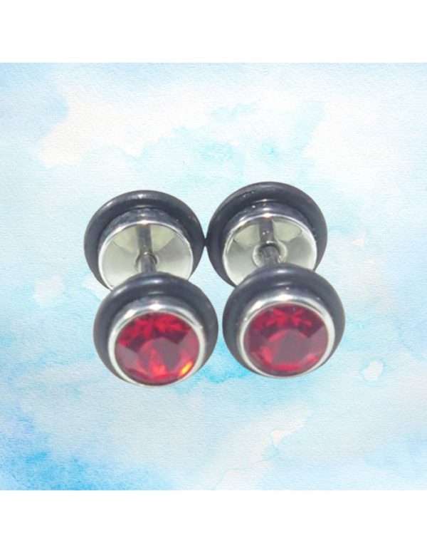 Pendientes acero mancuerna