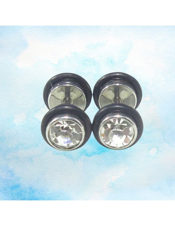 Pendientes acero mancuerna