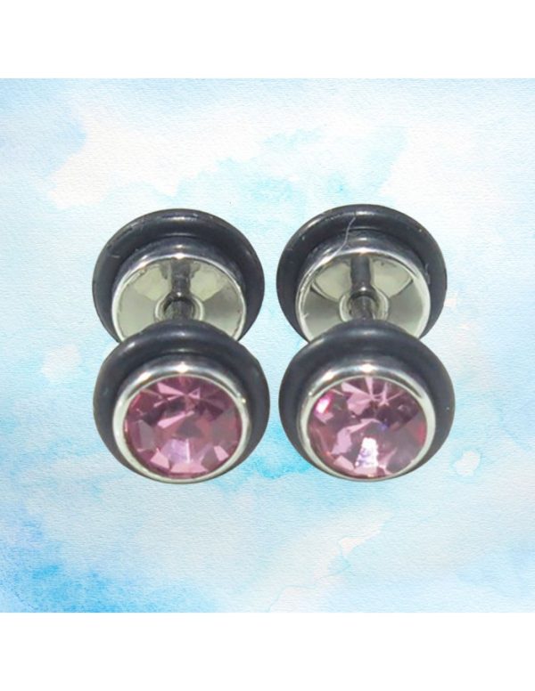 Pendientes acero mancuerna
