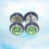 Pendientes acero mancuerna 6 Pendientes acero mancuerna