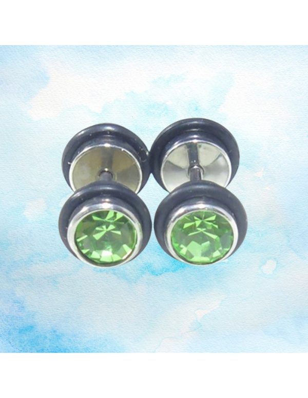 Pendientes acero mancuerna