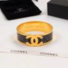 Pulsera negra estilo Chanel 5 Pulsera negra Oro estilo Chanel