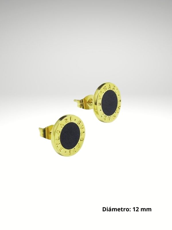 Pendientes Acero 316L Oro 12 mm Magnífico