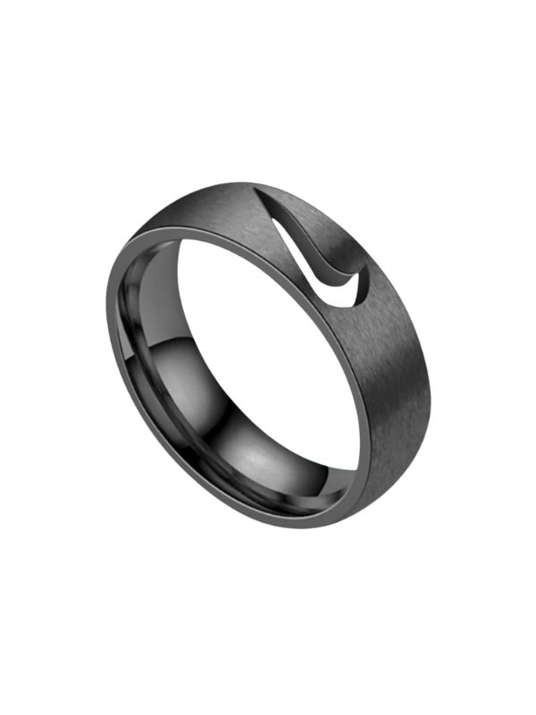 Colección de anillos de acero quirúrgico 316L (5 mm de ancho)