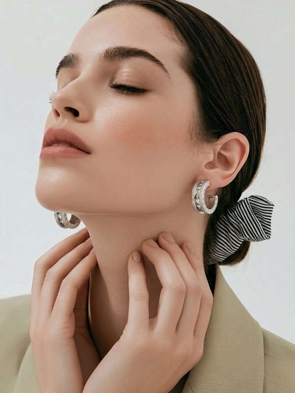 Pendientes Aro Abiertos Acero 316L | Fascinante hover