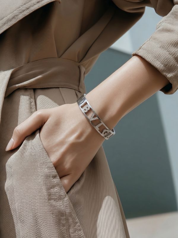 Pulsera Calidad Acero 316L Rígida Brillantes hover