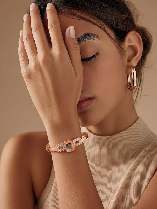 Pulsera Victoria Acero 316L Piedra intercambiable hover
