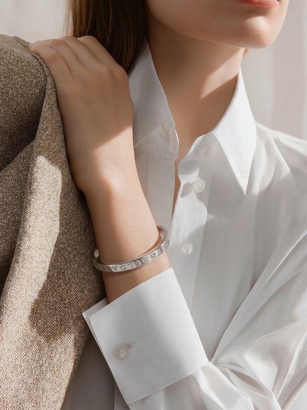 Pulsera Impecable Acero 316L Rígida Articulada hover