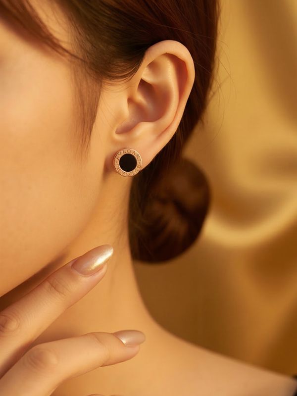 Pendientes Radiantes Acero 316L Oro Rosa 8 mm hover
