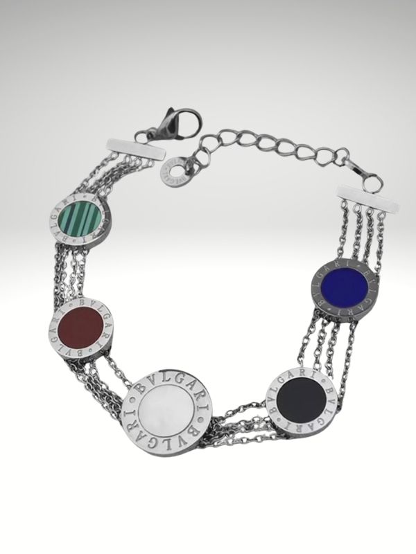 Pulsera Genial Acero 316L De Triple Cadena