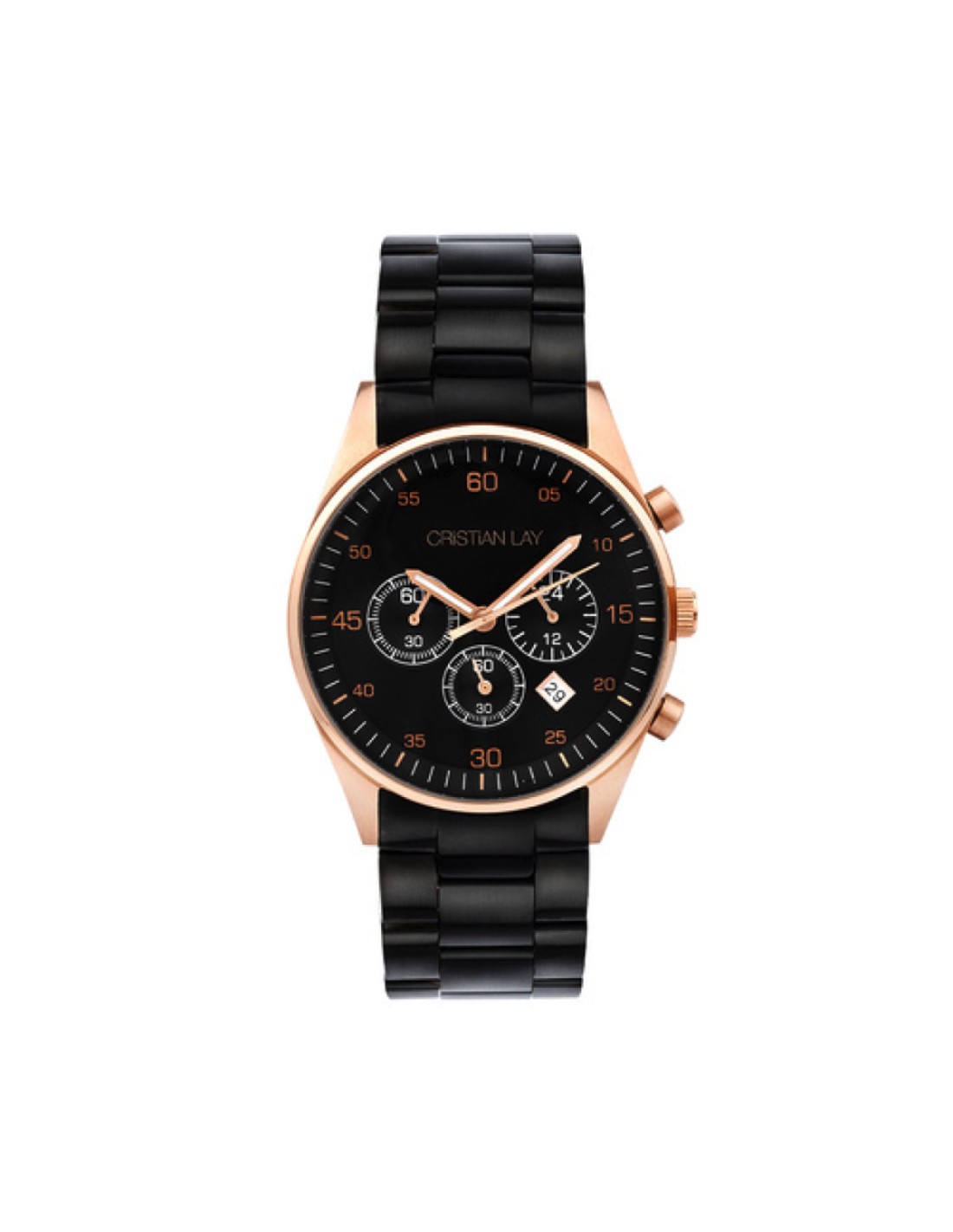 Reloj acero con cronómetro mujer