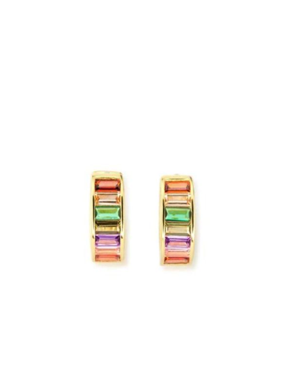 Pendientes Arcoíris plata