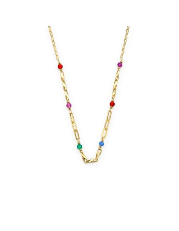 Gargantilla Color links plata 1 Gargantilla Color links plata