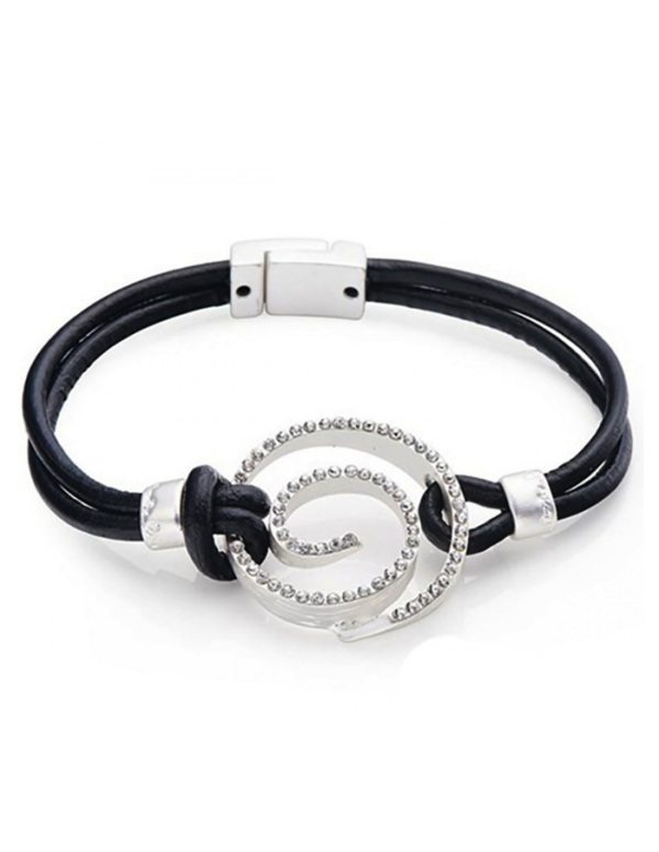 Pulsera de cuero mujer espiral 1 Pulsera de cuero mujer espiral