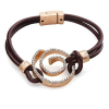 Pulsera de cuero mujer espiral 4 Pulsera de cuero mujer espiral