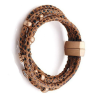 Pulsera cuero cordones leopardo 4 Pulsera cuero cordones leopardo