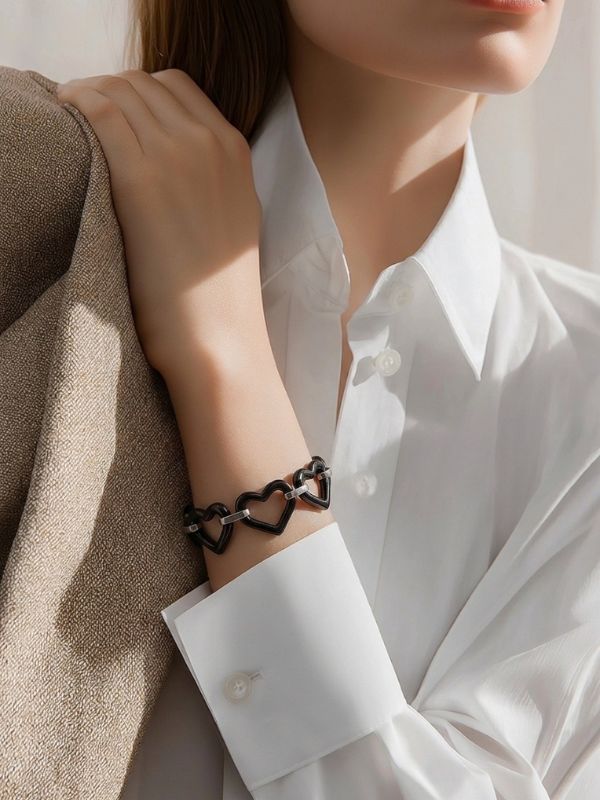 Pulsera Placer Corazones De Cerámica hover