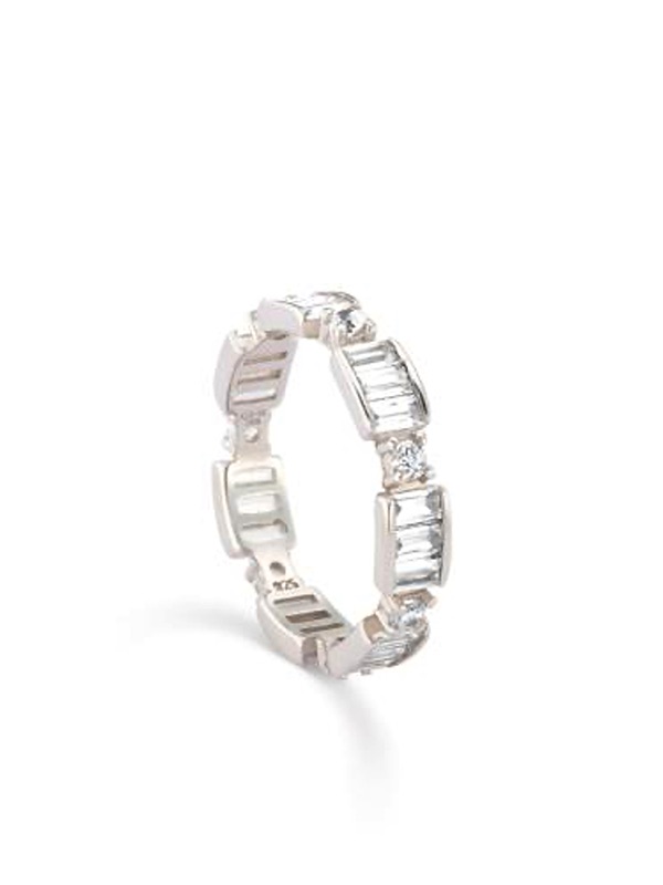 Anillo Plata 925 Perfecto zirconias Transparentes