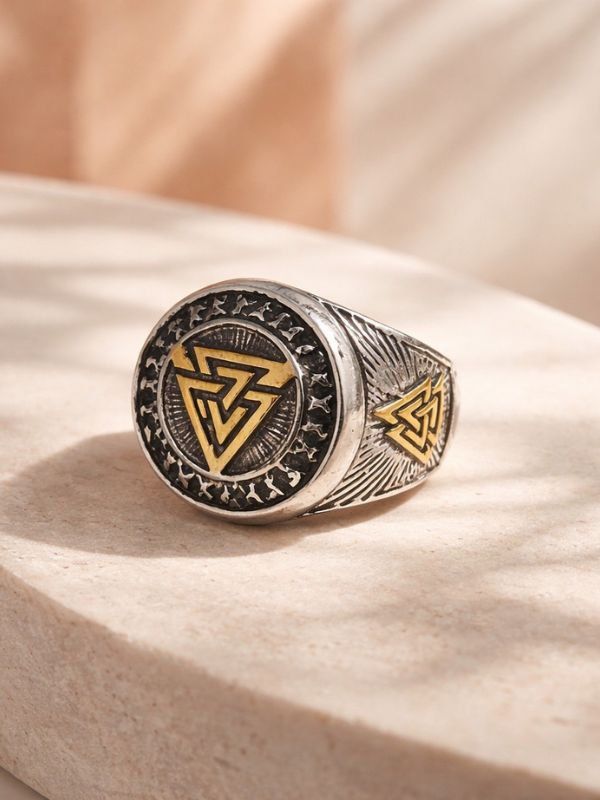 Anillo Sello Digno Hombre acero 316L Vikingo